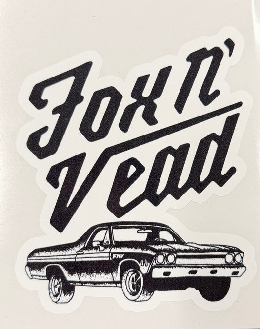 Fox N' Vead El Camino Sticker