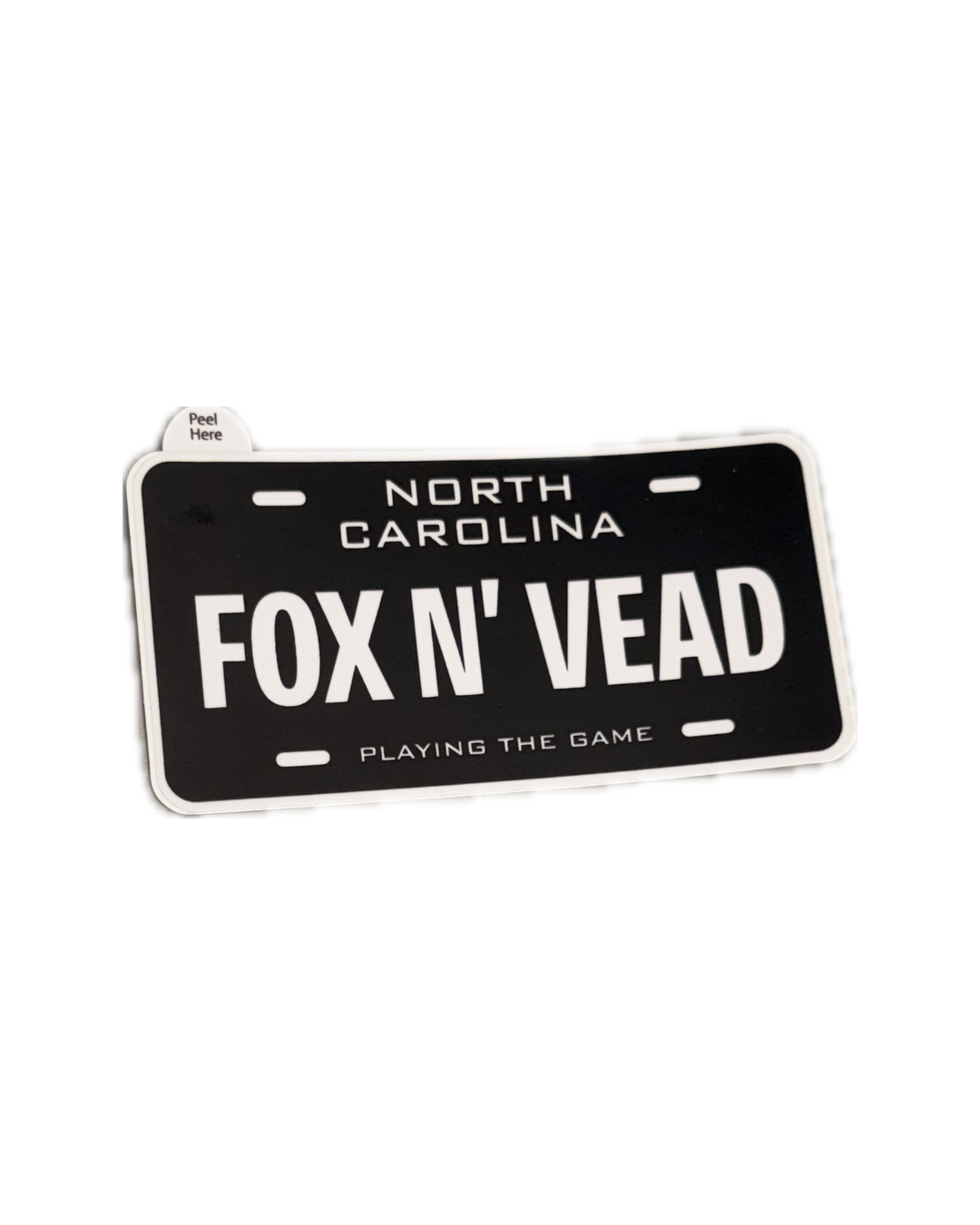 License Plate Sticker